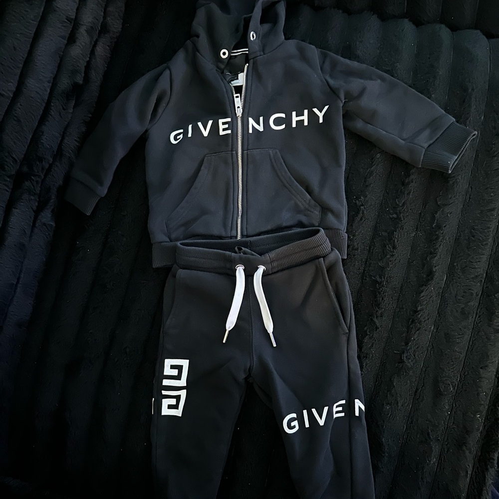 Givenchy Black Hoodie and Jogger Set